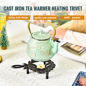 Etiqueta privada 2025, salvamanteles de hierro fundido rectangular resistente personalizado, soporte en T rústico, calentador para platos de comida, calentador de tazas - Product Image 5