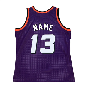 Custom Purple Basketball Jersey Name 13 Sublimated Mesh Sleeveless Men's Breathable Tank Top Adult All Seasons Basketball Jersey - Product Image 1