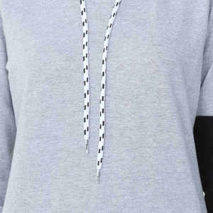 Women's 100% Cotton Breathable Tie Dye <b>Printed</b> Color <b>Block</b> Hoodie Knitted Casual Long Sleeve Asymmetric Design Pockets Winter - Product Image 5