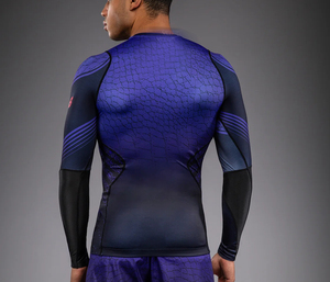 Camiseta de Compresión para Hombre con Protección Solar UPF 50+, Antibacteriana, Manga Larga, Spandex/Poliéster, Secado Rápido, Alto Rendimiento - Product Image 1