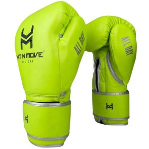 Guantes de Boxeo Hit N Move de Alta Calidad Premium con Logotipo Personalizado, Cuero Genuino de Vaca de Alta Calidad, Guantes de Boxeo MMA Muay Thai - Product Image 6