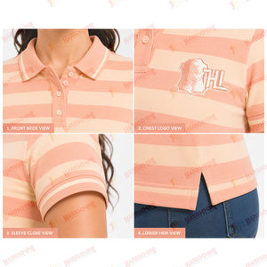 Camisetas Polo de Algodón y Poliéster con Estampado Personalizado para Uso Diario, Fabricante de Ropa, Camisetas Polo para Mujer de Tela Suave - Product Image 4