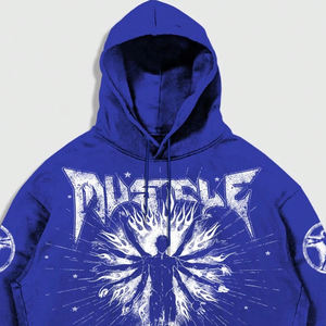 Men's High Quality Oversized Hoodies With DTG Printing Long Sleeve Drawstring and Dry Wash Features Hoodie <b>Me</b> Up Fel - Product Image 3
