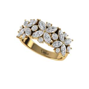 แหวนเพชรทรงมาร์คีส์เพาะเลี้ยงในห้องปฏิบัติการ เงินแท้ 925 ทอง 9K 14K 18K ดีไซน์หรูหราสำหรับผู้หญิง เหมาะสำหรับเป็นแหวนหมั้นและเครื่องประดับชั้นดี - Product Image 4