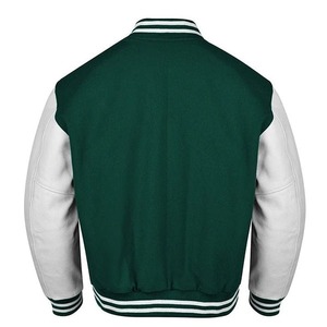 Veste de baseball personnalisée pour homme en molleton français avec col montant et broderie sur le devant, haute qualité, vente en gros - Product Image 4
