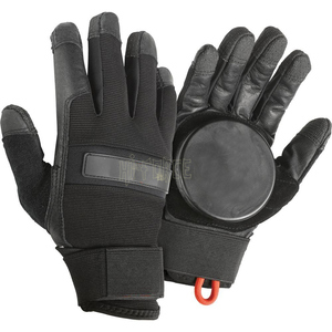 Gants de protection pour les mains en cuir professionnels pour le skateboard, le downhill et le glisse - Product Image 3