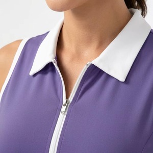 Ropa Deportiva de Golf para Mujer, Ligera, Transpirable, de Alta Calidad, Ajustada, Sin Mangas, de Spandex/Nailon, Cómoda, Color Lavanda - Product Image 5