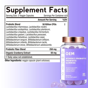 Nhà máy trực tiếp Womens Probiotics Gummies tiêu hóa cân bằng âm đạo sức khỏe miễn dịch hỗ trợ mềm nhai OEM ODM nhãn hiệu riêng - Product Image 4