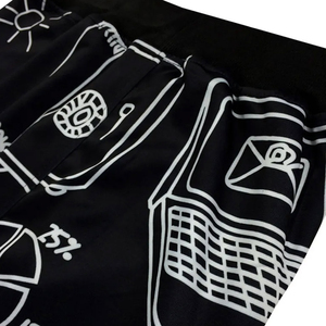Chándales Deportivos Casuales con Capucha para Hombre, Color Negro, con Estampado de Temática Empresarial, Cierre con Cordón, Bolsillos Laterales, Ligeros, de Poliéster y Algodón - Product Image 6