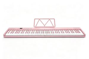 Piano numérique pliable 88 touches rose, clavier électronique portable avec haut-parleur intégré, Bluetooth rechargeable pour débutants OEM/ODM - Product Image 4