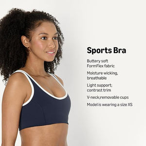 Sujetador deportivo con espalda cruzada para mujer, de alto soporte, con almohadillas extraíbles, transpirable, sin costuras, de nailon y elastano, para yoga, gimnasio y fitness. - Product Image 5