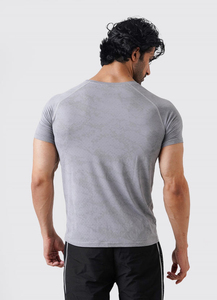 T-shirt de sport pour homme de haute qualité, t-shirt de compression pour la salle de sport, entraînement, fitness, OEM personnalisé - Product Image 2