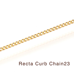 สร้อยคอแบบ Curb Chain ทองคำแท้ 18k จากญี่ปุ่น ยี่ห้อ Recta ขายเป็นเมตร ทองคำ Au750 - Product Image 3