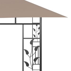 Gazebo Taupe 0.6 Oz/ft2 13.1 X9.8 X9 con Zanzariera e Pergola - Product Image 5