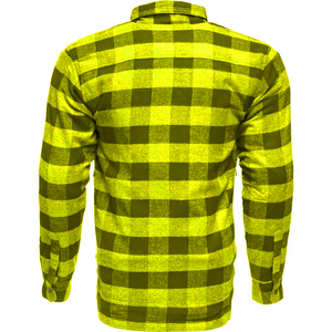 Veste en flanelle pour moto personnalisée OEM, coupe-vent, imprimée, % coton, armurée, noire, grise, à carreaux - Product Image 2