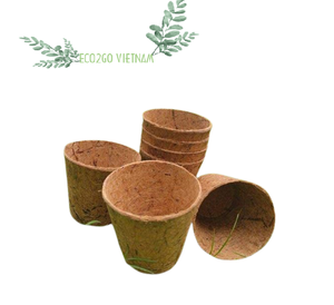 Various Sizes Available Coconut Fiber Pot Sustainable Eco-Friendly Organic Seed Starter Coconut Coir Pot By Eco2go Vietnam - Product Image 1