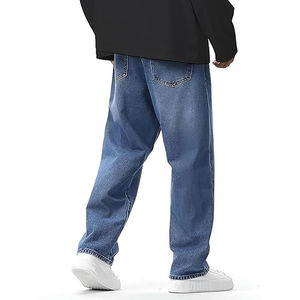 Jeans de Mezclilla de Pierna Ancha para Hombre, Color Personalizado, Estilo Casual, Hip-Hop, Cómodos, Corte Regular, Marca KIVOTECH - Product Image 5