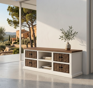 Mueble para TV Moala de Madera de Teca, Estilo Contemporáneo Minimalista con Acabado Natural o en Color para el Hogar y Apartamentos - Product Image 5