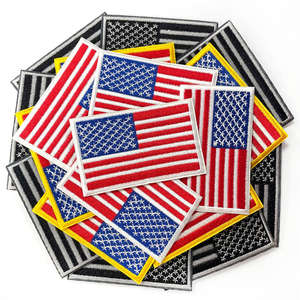 Parches de Bandera Bordados Personalizados con Velcro y para Planchar, Insignias de Banderas Nacionales para Uniformes, Chaquetas y Equipo Táctico - Product Image 5