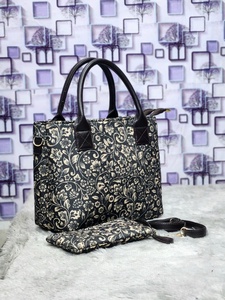 Bolso de Mano con Estampado Floral Jacquard 2026 – Juego de 2 Piezas con Correa Desmontable, Excelente Precio - Product Image 3