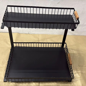 Support de rangement robuste en fer pour évier de cuisine, pour ranger le savon à vaisselle, les éponges, les brosses et les accessoires de nettoyage - Product Image 1