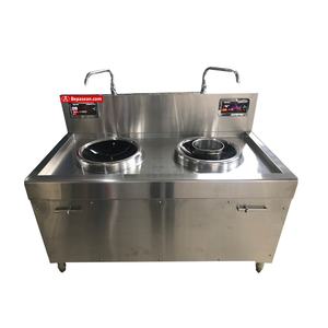 Asean Kitchen Kitchen Kit04 8KW/3P 2-Burner Induction Wok Range New Top Commercial Kitchen Machines 800X800/1100 Garantie 1 an - Product Image 1