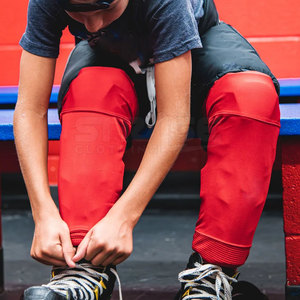 Chaussettes de hockey sur glace professionnelles, respirantes, avec semelle rembourrée, confortables, pour sports d'équipe - Product Image 5