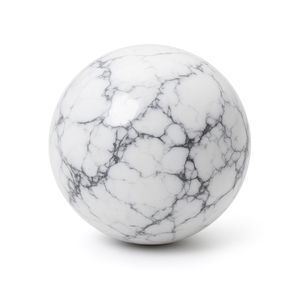 Sphère en howlite blanche naturelle polie de haute qualité 5-7 cm, pierre de guérison pour la méditation, le Reiki, la décoration intérieure, vente en gros - Product Image 1