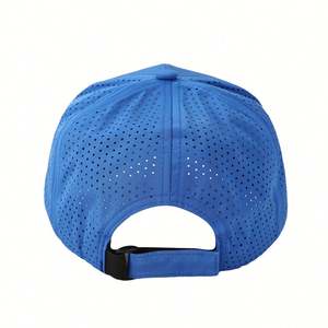 Gorra de running de 5 paneles perforada de alto rendimiento con orificios cortados a láser, gorra de béisbol impermeable tipo trucker - Product Image 6