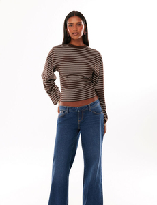 Women's Casual Solid Knitted Oversized Cropped <b>Tops</b> Short Sleeve Crewneck Workout Crop Tee Loose Fit Summer - Product Image 2