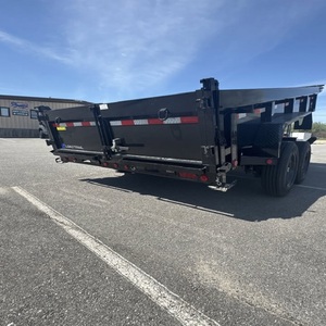 Remorque benne flexible robuste 7 x 14 pieds avec côtés de 4 pieds de haut, essieu tandem, pour transport agricole et utilitaire, montée sur tracteur - Product Image 2
