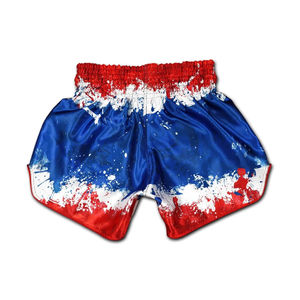 Shorts de Muay Thai de compétition professionnels, design personnalisé OEM |   Shorts de boxe durables à fentes latérales pour l'entraînement et le combat - Product Image 3