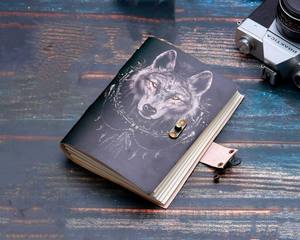 Premium Wholesale Genuine Leather <b>Journal</b> Vintage Leather Bound Diary Notebook with Antique Handmade Paper <b>Writing</b> <b>Journal</b> Blank - Product Image 4