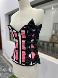 Custom Printed Sublimation Bustier <b>Corset</b> <b>Strapless</b> Boned Top with Zipper Women Fashion <b>Corset</b> Supplier - Product Image 6