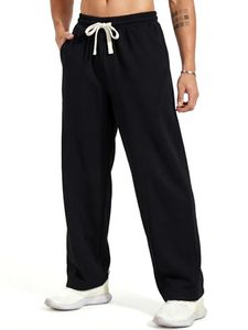 Custom <b>Men's</b> Woolen Straight Casual Baggy Sweatpants Elastic Waist Athletic Joggers Loose <b>Lounge</b> <b>Pants</b> with Pockets - Product Image 2