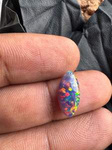 Ópalo Sintético Negro en Forma de Marquesa 10x20mm 6mm, Excelente Calidad, Juego de Color, Gema Suelta para la Fabricación de Anillos y Colgantes - Product Image 4