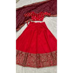 Zari & Sequence Work Party Wear Lehenga Choli Suministros elegantes para fiestas - Product Image 3