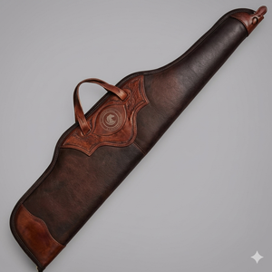 Étui de selle en cuir artisanal pour l'équitation, équipement western, sangle réglable, étui de rangement équestre - Product Image 1