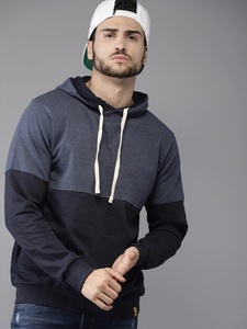 Sweat-shirt à capuche uni pour homme, coupe classique, décontracté, en coton tricoté, avec poche, pour l'automne - Product Image 3