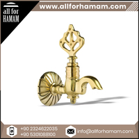 Robinet de bain en laiton de style ottoman traditionnel, robinet de hammam en cuivre pour lavabo de salle de bain, fabriqué en Turquie
