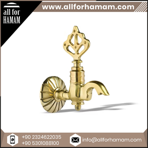 Robinet de bain en laiton de style ottoman traditionnel, robinet de hammam en cuivre pour lavabo de salle de bain, fabriqué en Turquie - Product Image 6