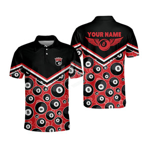 Camiseta de Billar de Alto Rendimiento, Uniforme de Billar con Absorción de Humedad, Impresión de Nombre Personalizada, Ideal para Equipos, Clubes, Jugadores y Competiciones - Product Image 1