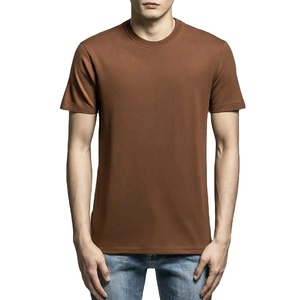 เสื้อยืดคอกลมแขนสั้นผ้าฝ้ายผู้ชาย สีพื้น เรียบง่าย สวมใส่สบาย ทรงหลวม ขายดี ดีไซน์เรียบๆ - Product Image 3