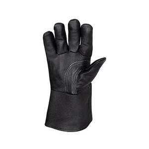 Gants de soudage TIG durables en cuir de chèvre avec fonctions anti-coupure, résistantes à la chaleur et anti-vibrations, disponibles à la vente - Product Image 4