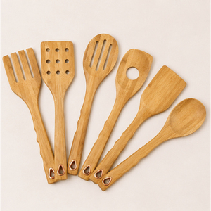 Juego de Utensilios de Cocina al por Mayor, Cucharas y Espátulas de Madera Resistentes al Calor, Herramientas de Cocina para Restaurante y Uso Doméstico - Product Image 1