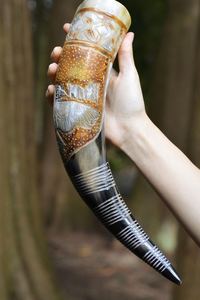 Premium Eco-Friendly Polished Viking Drinking Horn Mug with Dragon Design for Christmas & Father's Day Beer Wine Mead Ale Lovers - Product Image 2