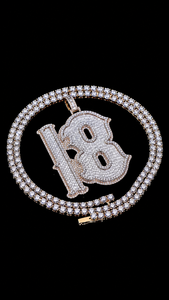 Colección Exclusiva de Colgantes Personalizados con Diamantes de Moissanita Baguette y Redondos, Estilo Hip Hop, para Hombre, para Fiestas - Product Image 6