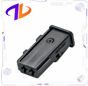 Connecteur de faisceau de câbles automobile Micro Timer II 2 broches mâle/femelle compatible 1563189-1, contact en cuivre, nylon, 1,6 mm, 12 V, 3 A - Product Image 2
