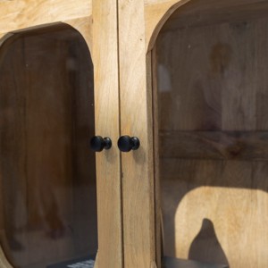 Vitrine en bois Vandana Merino Mira, design moderne et minimaliste en bois massif, meuble de rangement - Product Image 3