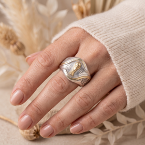 Anillo de Campeonato de Fútbol Personalizado al por Mayor de Plata de Ley 925, Joyería de Moda con Diseño Deportivo, Dorado/Plateado - Product Image 6